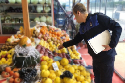 Bursa İnegöl zabıtasından manav denetimi