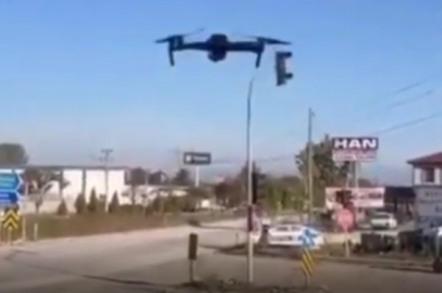 Düzce'de drone destekli trafik denetimleri sürüyor