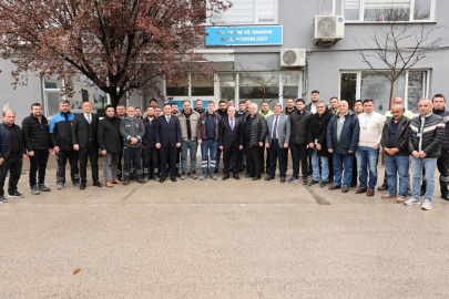 Başkan Bozbey, BUSKİ personeliyle bayramlaştı